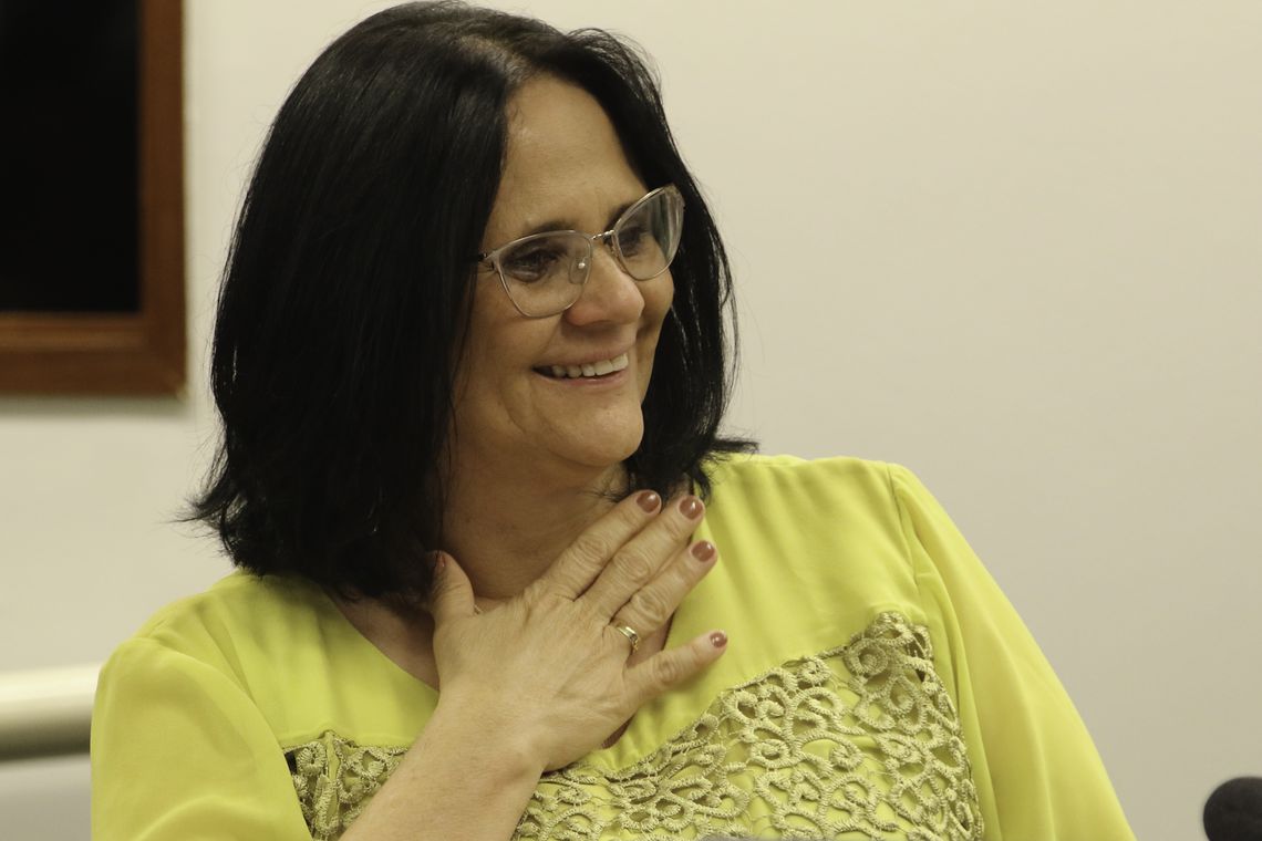 A ministra da Mulher, Família e Direitos Humanos, Damares Alves (Foto: Reprodução)