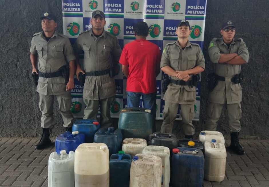 Assidinaldo já possuía passagens por comercializar combustível ilegal (Foto: Divulgação / PM)
