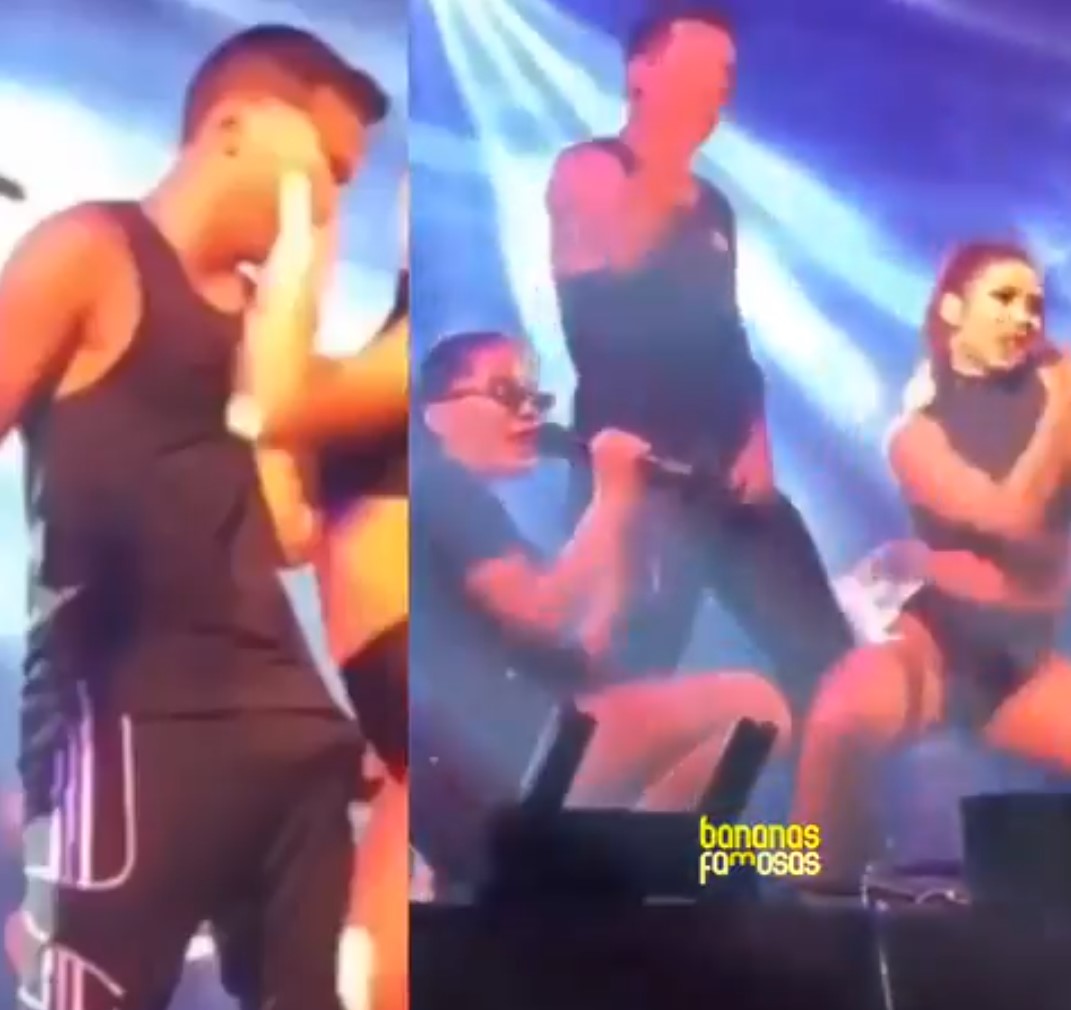 Não se sabe se Anitta realmente percebeu a situação, mas alguns fãs apontam que no vídeo, a cantora reagiu olhando mas logo em seguida disfarçou e seguiu com a apresentação