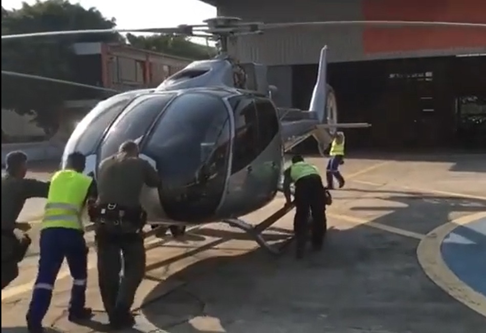 PF apreende helicóptero de R$ 7 milhões de traficante internacional
