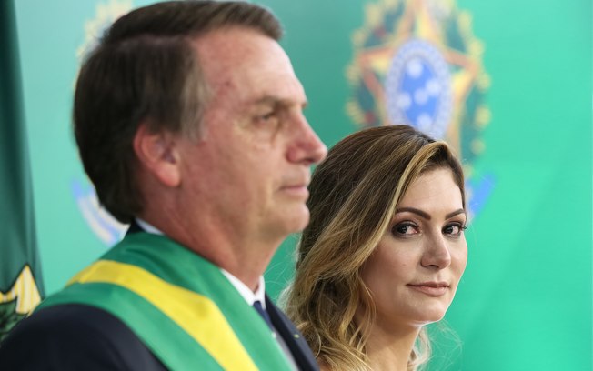 Primeira-dama Michelle Bolsonaro: ligação com Fabrício Queiroz (Foto: Marcos Correa/PR)