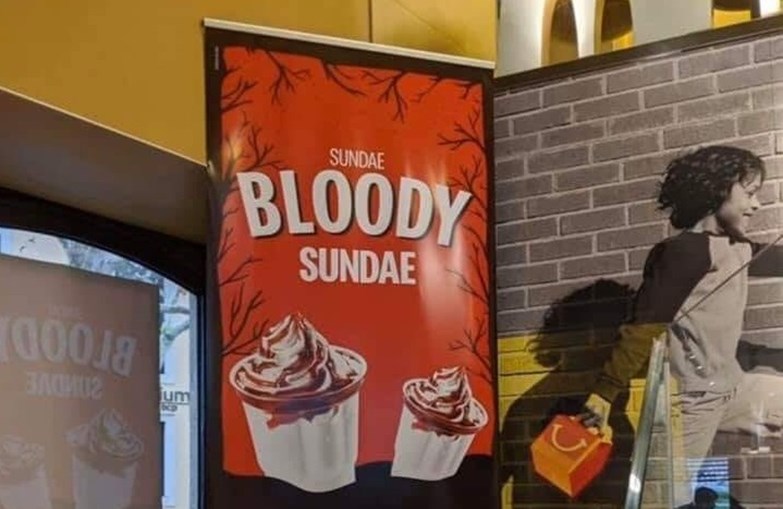 “Sundae Bloody Sundae”: a campanha polémica da McDonalds em Portugal para este Halloween