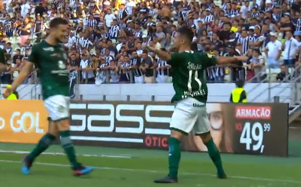 O time esmeraldino visitou o Ceará na Arena Castelão, em Fortaleza, e venceu por 1 a 0, com gol de Michael.