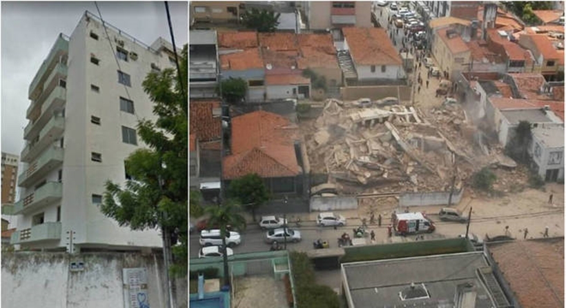 Duas mortes confirmadas no desabamento do prédio em Fortaleza