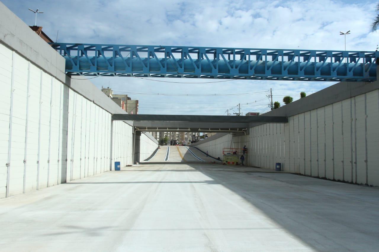 Obras do viaduto da Rua 90 são finalizadas (Foto: Prefeitura de Goiânia)