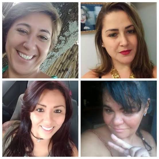Alessandra Cristina Florino, Mariana Mafei, de 30 anos, Danielly Teles Baffa, de 25 anos, e Silvana Augusto Jesus, de 31 anos. (Foto: Reprodução)