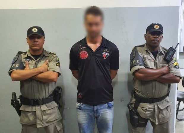 Torcedor do Atlético é preso por injúria racial (Foto: divulgação/PM)