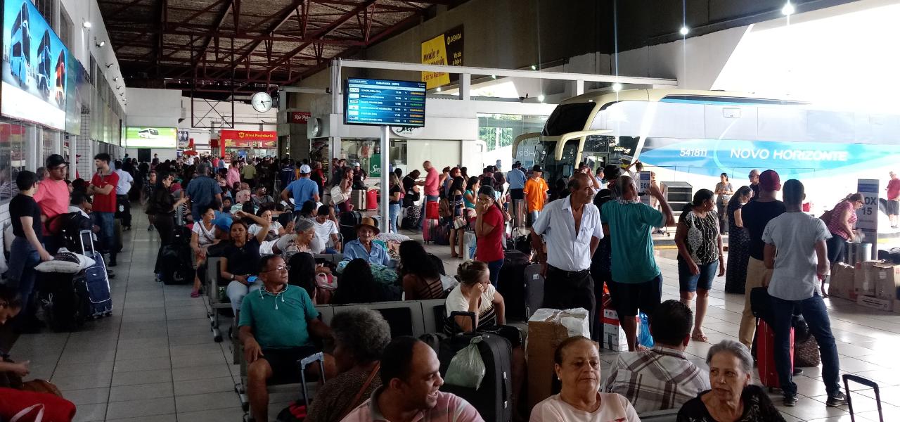 O funcionamento da rodoviária e aeroporto de Goiânia não foi alterado e permanece normal durante o período de quarentena em Goiás. (Foto: Divulgação/Assessoria)