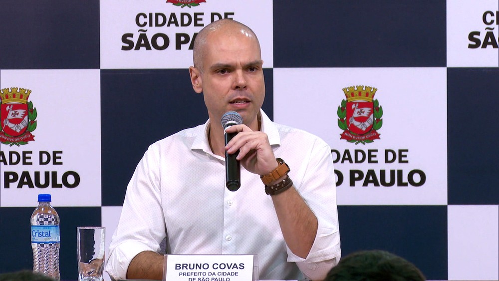 Bruno Covas sai da intubação, mas segue na UTI (Foto: Reprodução/TV Globo)