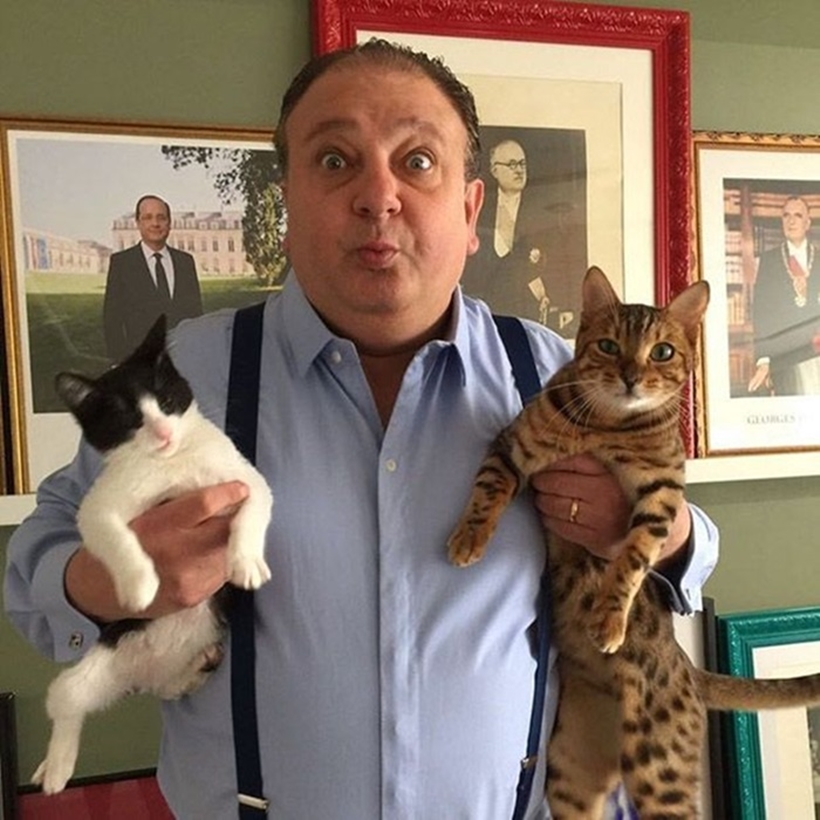 Chef Erick Jacquin encanta a internet com seu gatinho Tompero: veja