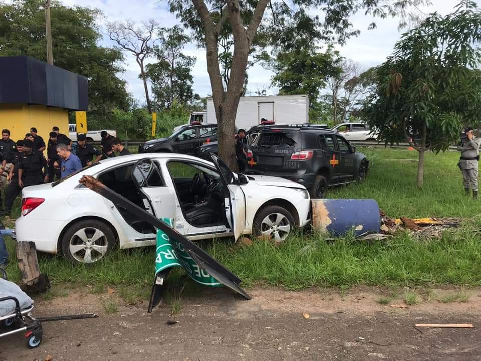 Confronto termina com suspeito morto e dois policiais feridos, em Goiânia
