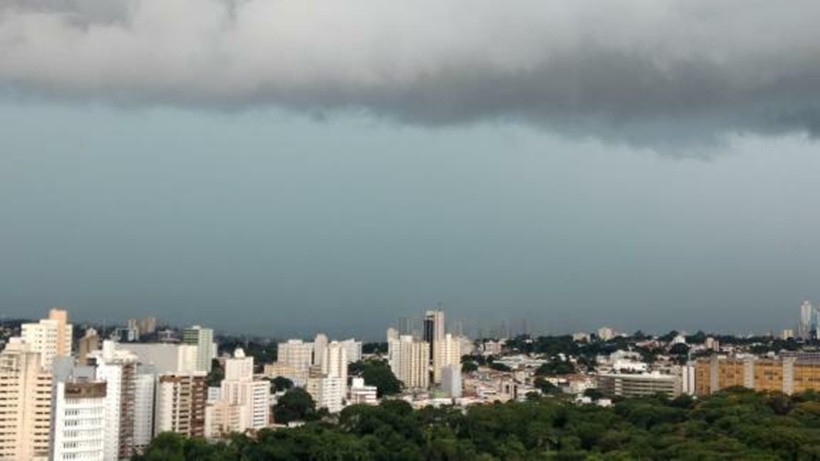 No primeiro dia do ano, Goiânia registrou, em 1h, 30% do volume de chuva previsto para todo o mês de janeiro. (Foto: Leitora | Mais Goiás)
