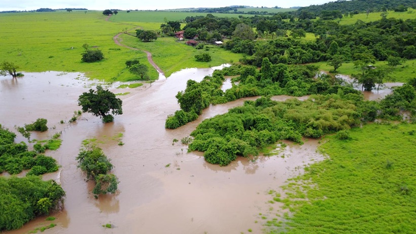 O laudo da PTC apontou que a represa que se rompeu em Pontalina não possuía estrutura para suportar uma possível cheia no Córrego do Jataí. (Foto: Gustavo Mariano)