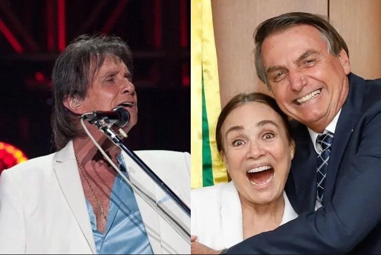 Roberto Carlos diz ser fã de Regina Duarte e que Bolsonaro tem dificuldade em realizar promessas