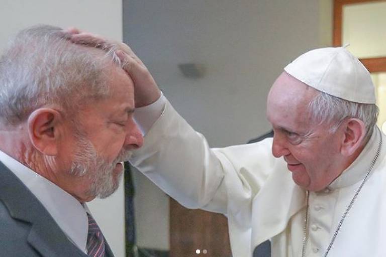 Lula e papa Francisco se encontram na Itália