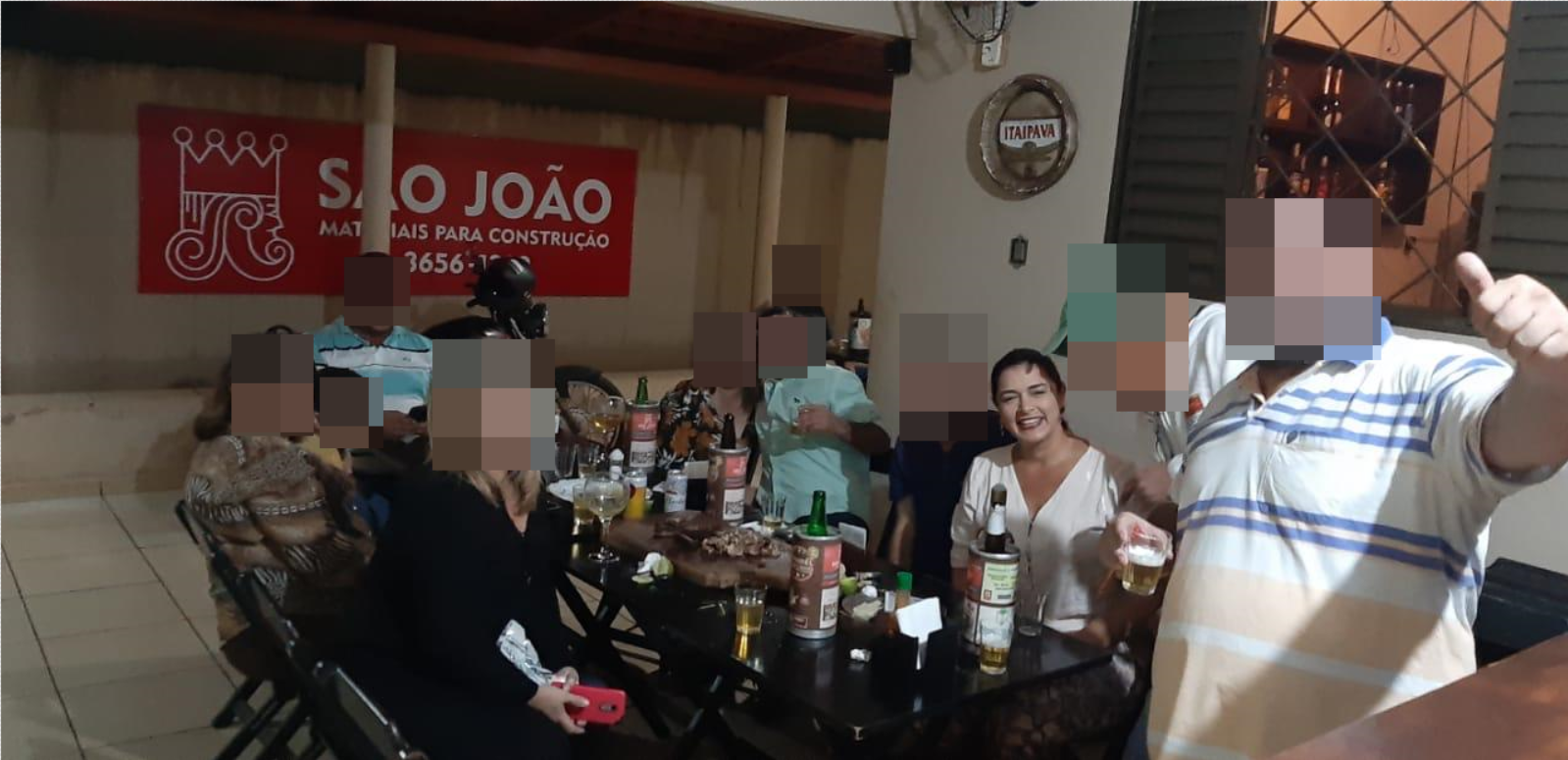 Moradores de Caçu denunciam encontro de prefeita com amigos em bar durante pandemia