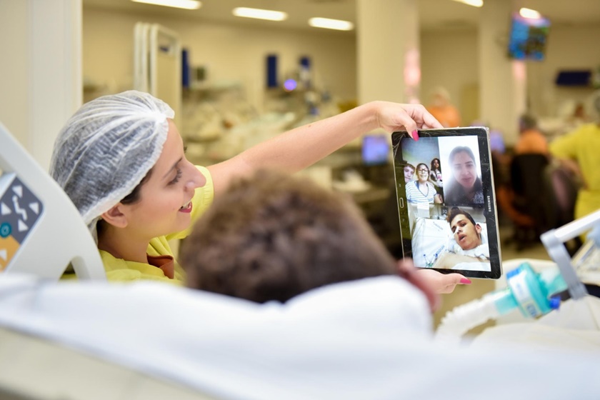 Hugol Goiânia promove visita virtuai entre pacientes e familiares