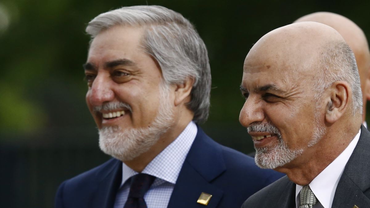 Ashraf Ghani e Abdullah Abdullah, que governarão juntos o Afeganistão (Foto: Divulgação)