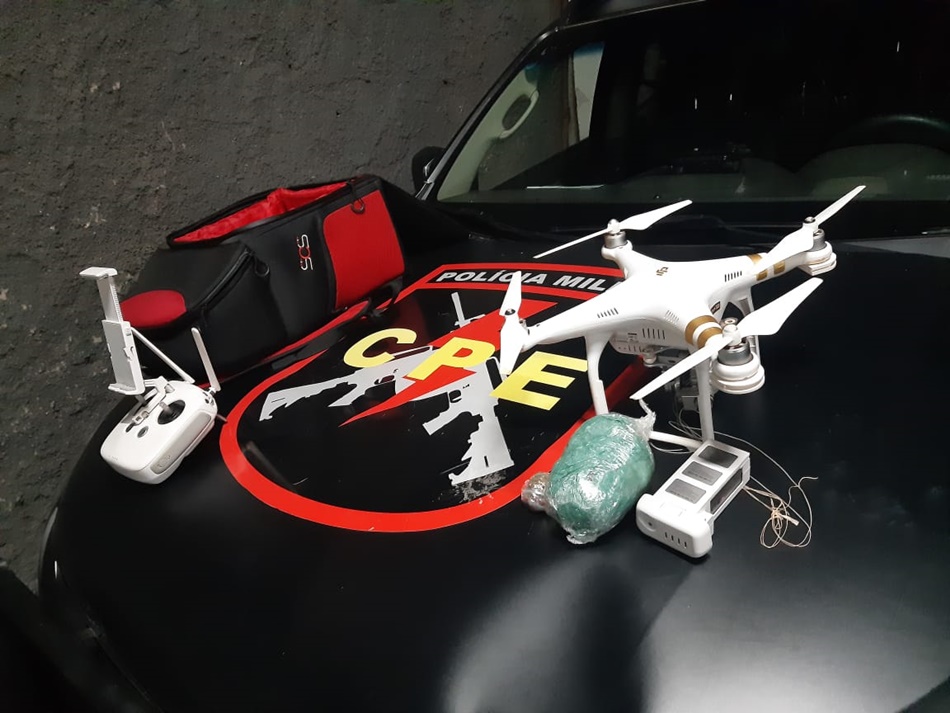 Polícia apreende drones de entrega de drogas que sobrevoavam presídio em Aparecida de Goiânia