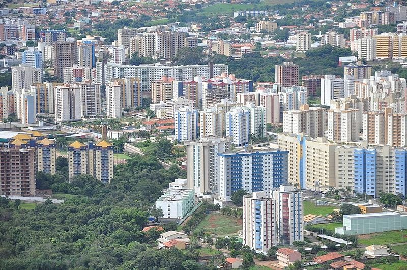 Vista aérea de Caldas Novas (Foto: Wikipedia/Divulgação)