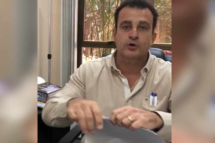 Paulo Daher gravou vídeo contra Rodney, porque se solidarizou com Jorge Caiado