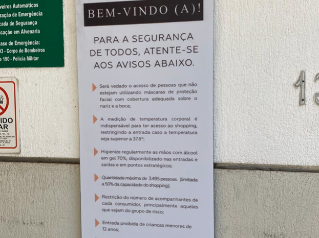 Gabinete de crise quer liberação para menores de 12 anos nos shoppings