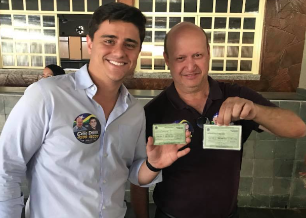 Deputados Diego Sorgatto e Célio Silveira em 2018 (Fotos: Redes Sociais)