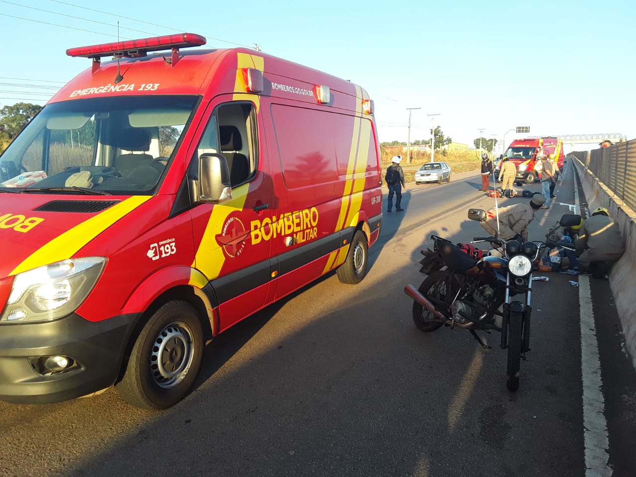 Motociclista morre e garupa fica ferido em acidente na BR-060