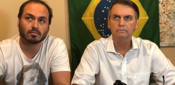 Vereador Carlos Bolsonaro e o pai, o presidente Jair Bolsonaro | Reprodução/Instagram