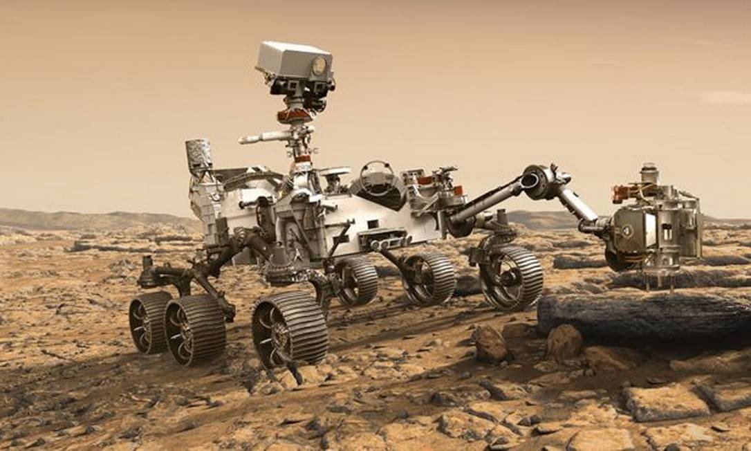 A nave Mars 2020, que transporta um novo veículo da Nasa enviado para explorar Marte, sofreu problemas técnicos. (Foto: Nasa)