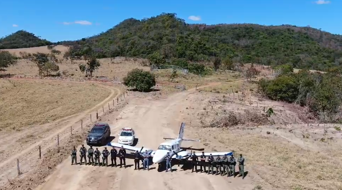 Um dos aviões foi apreendido em Goiás (Foto: divulgação/PF)