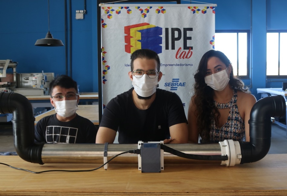 Pensando no coronavírus, estudantes criam dispositivo descontaminador de ar