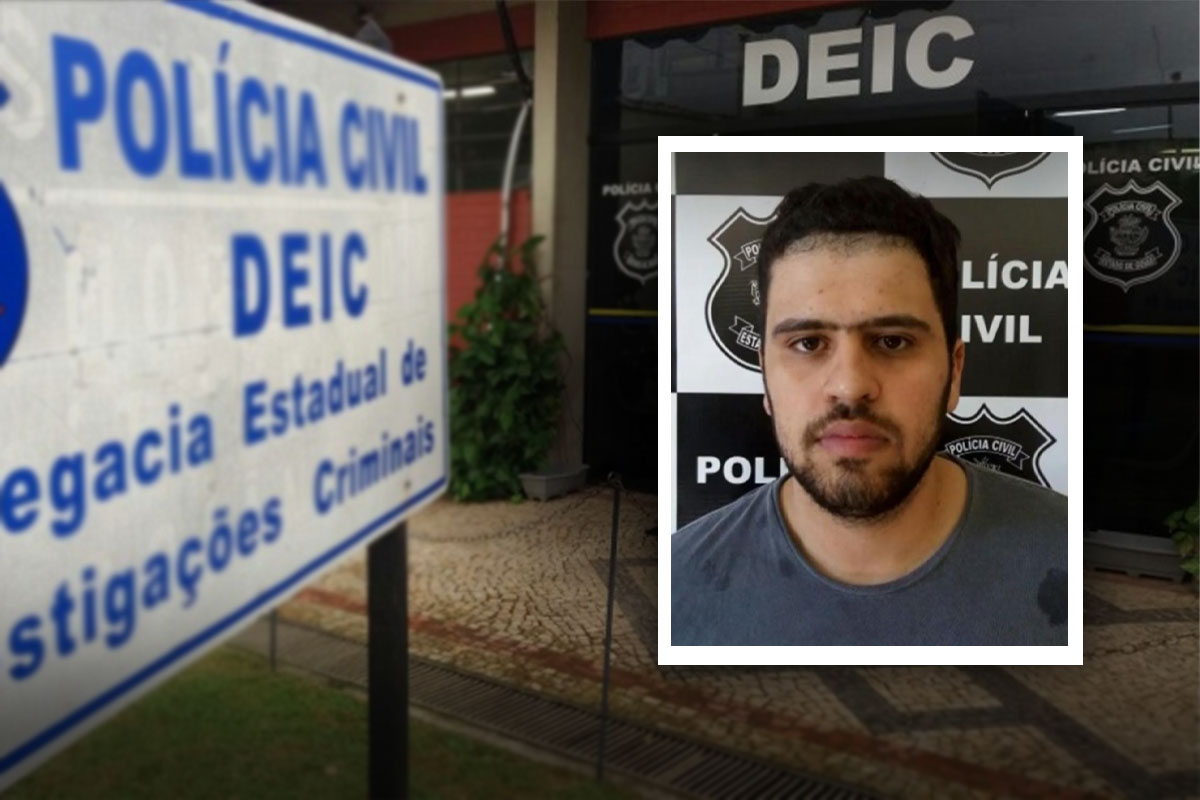 O hacker Welton Ferreira, que estava preso na Deic, fugiu da delegacia pela porta da frente. Corporação investiga o envolvimento de policiais há quatro anos (Fotos: divulgação/PC)