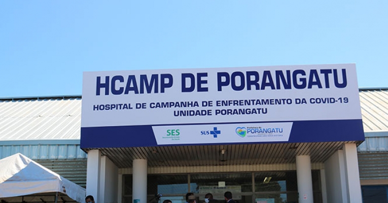 Hospital de Campanha de Porangatu (Foto: Câmara de Porangatu)