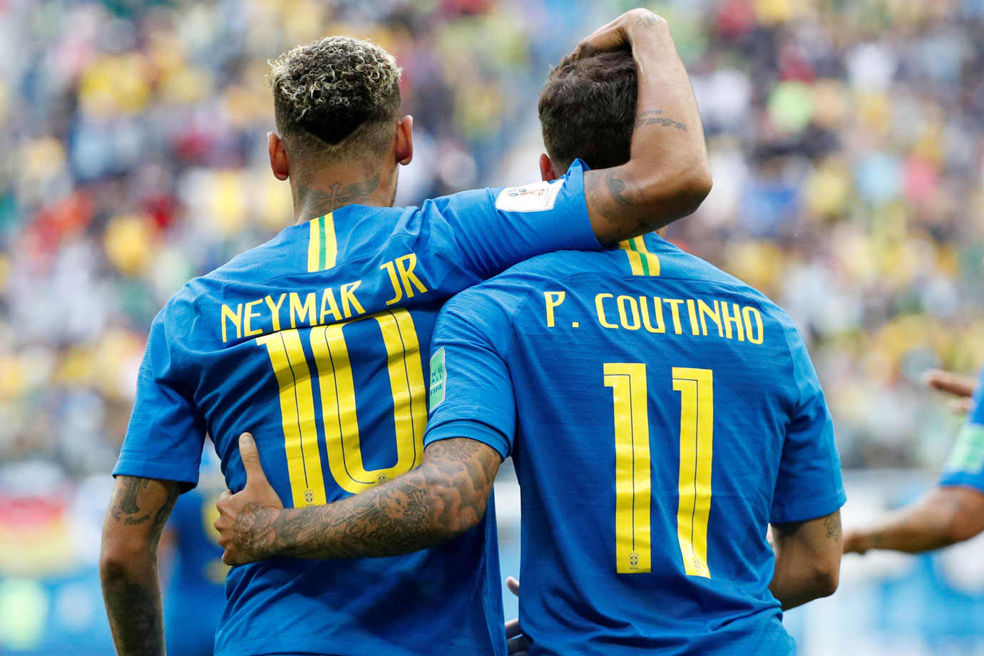 Neymar e Phillipe Coutinho, que jogarão a final da Champions League (Foto: Divulgação)