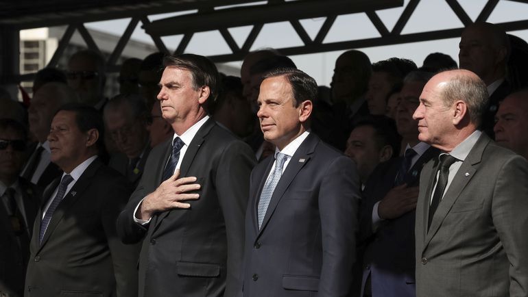 Presidente Jair Bolsonaro e o governador de São Paulo, João Dória (Foto: Marcos Corrêa/PR)