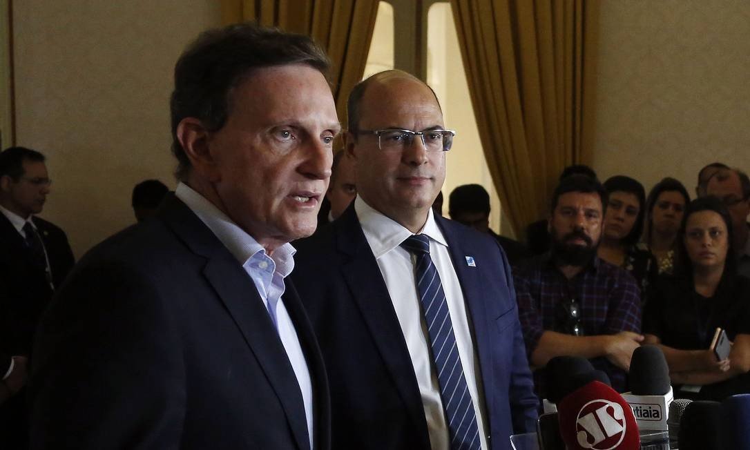 Crivella e Witzel terão 'Dia D' nesta quinta-feira em votações que tratam sobre pedidos de impeachment contra o prefeito e o governador (Foto: Marcos de Paula em 26-6-2019 / Agência O Globo)