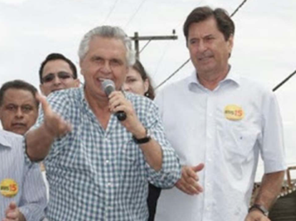 Governador Ronaldo Caiado e o candidato a prefeito de Goiânia Maguito Vilela (Foto: Reprodução)