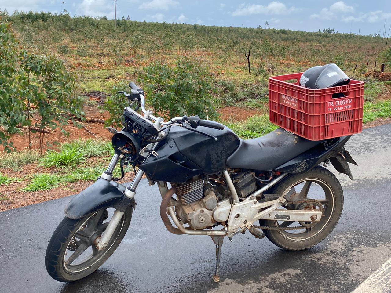 Polícia recupera moto furtada há quatro anos, em Corumbá de Goiás