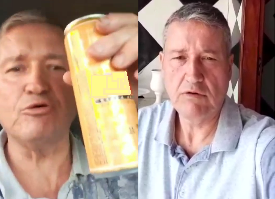 Homem que se filmou bebendo cerveja e desafiando delegado, faz vídeo se desculpando