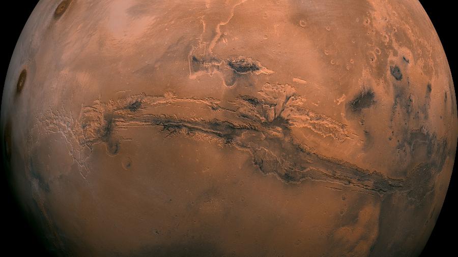 Marte estará mais próximo da Terra em um fenômeno que só vai se repetir daqui 15 anos. (Foto: Nasa via AP)