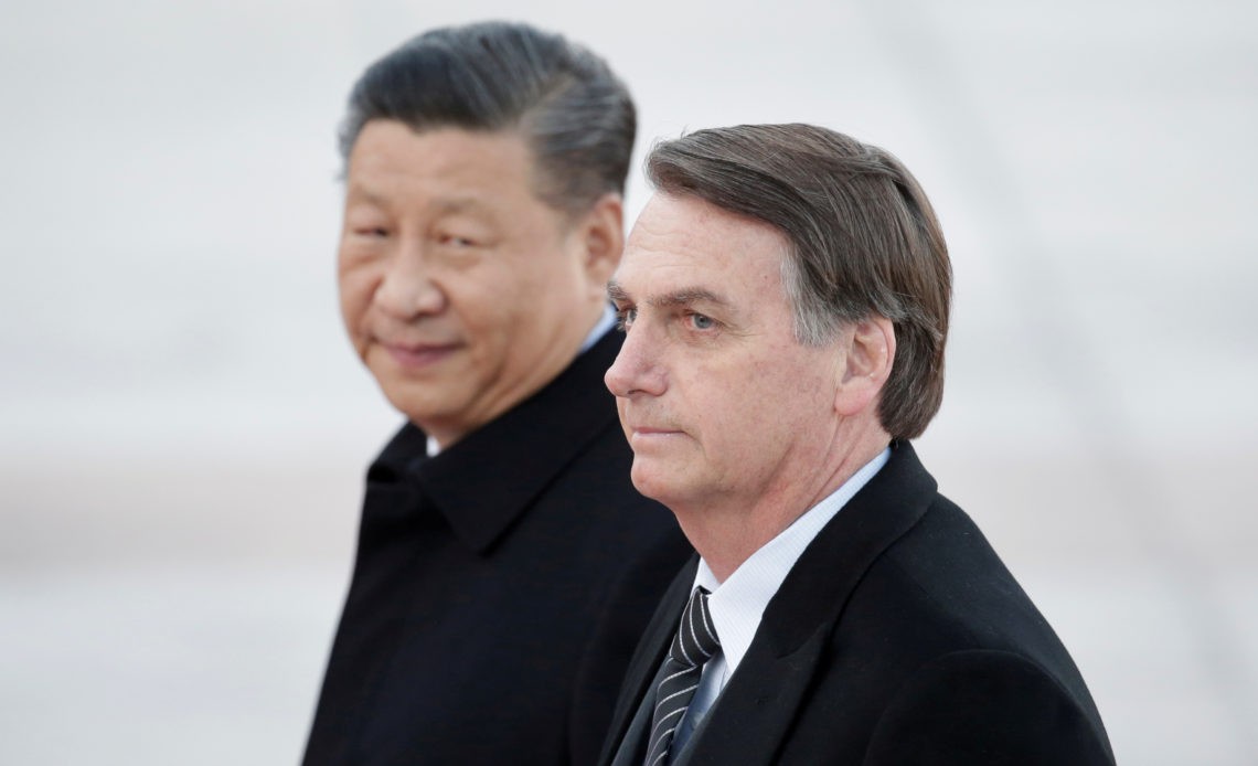 O presidente brasileiro Jair Bolsonaro e o presidente Xi Jinping, da China (Foto: Jason Lee/Reuters) Coronavac