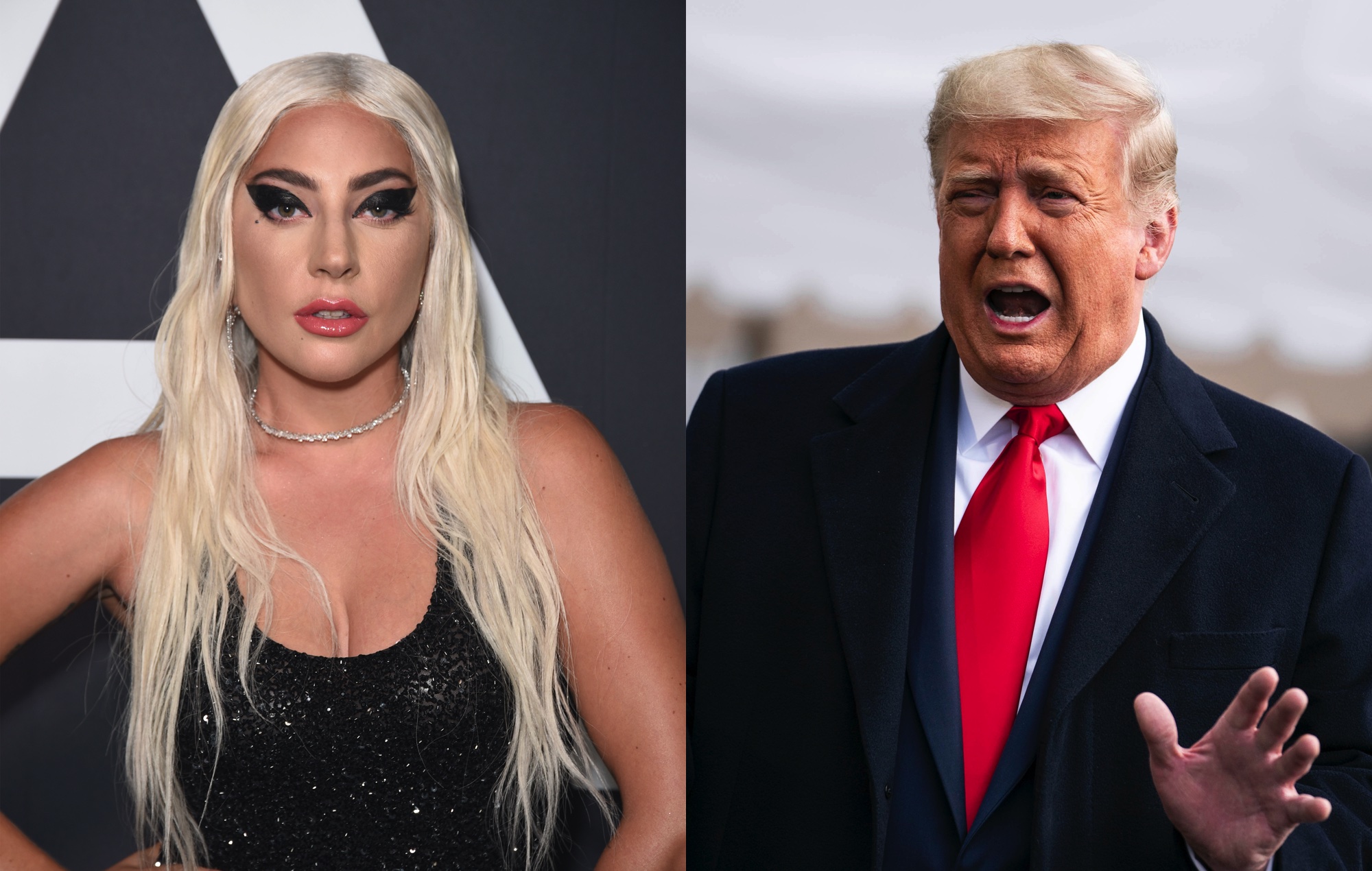 biden lady gaga Trump chama Bon Jovi de 'puxa-saco' e critica Lady Gaga após artistas apoiarem Biden