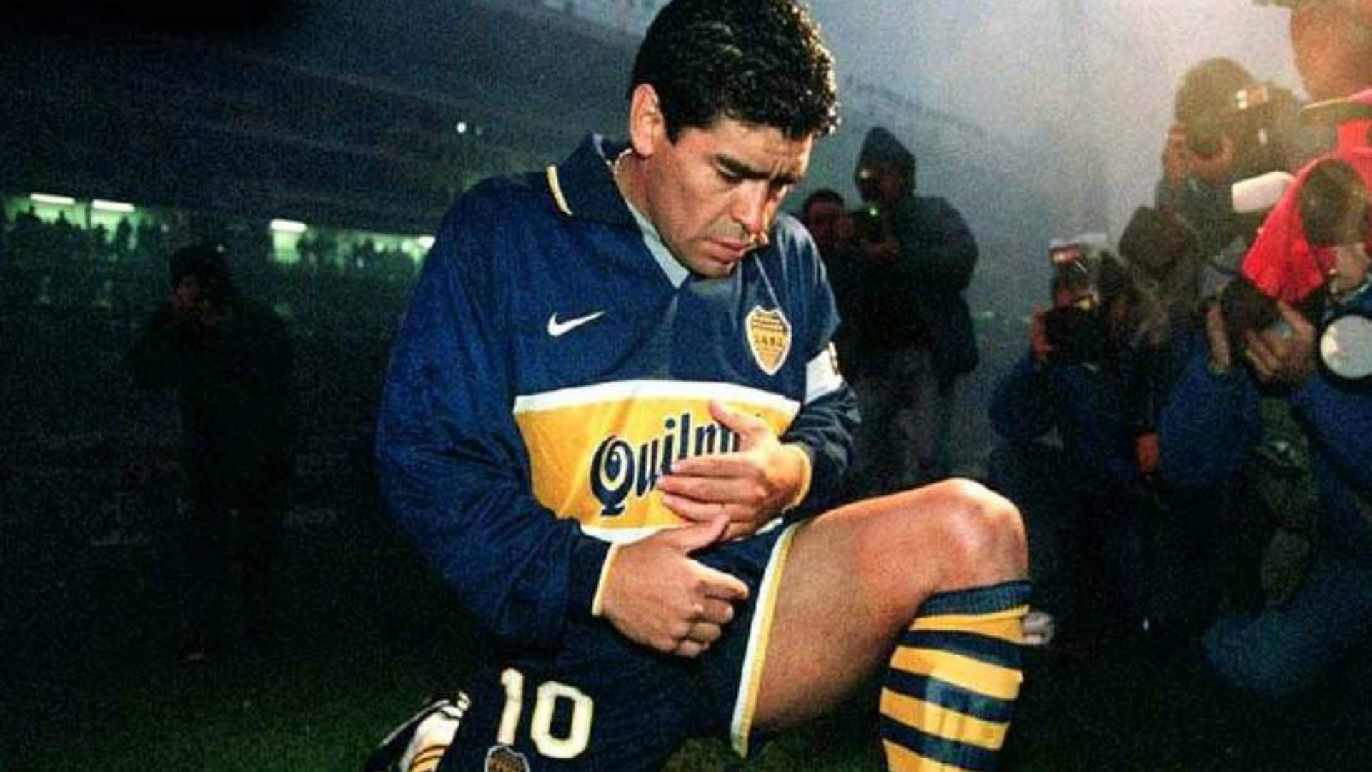 Maradona jogou com a camisa do Boca Juniors (Foto: Reprodução)