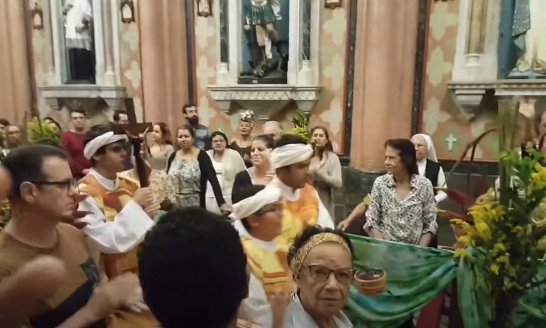 A missa em homenagem ao Dia da Consciência Negra, na Igreja do Sagrado Coração de Jesus, no Rio de Janeiro, foi cancelada após ameaças. (Foto: reprodução)