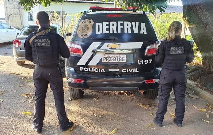 Agentes da Delegacia de Repressão a Furtos e Roubos de Veículos (Foto: Polícia)