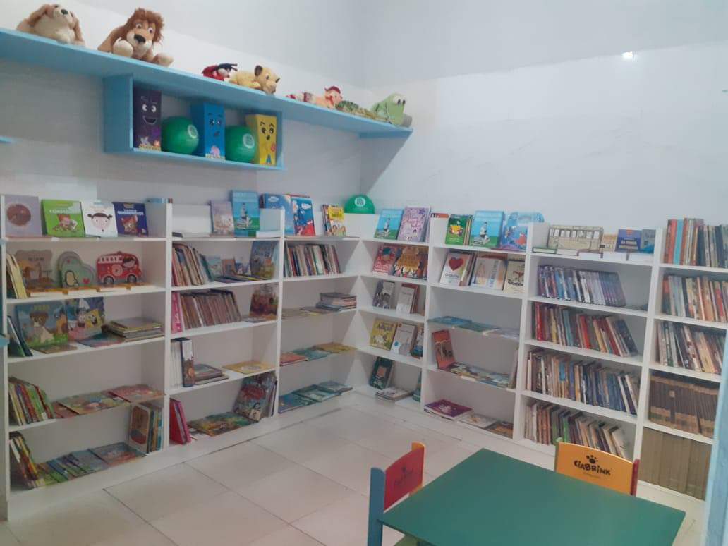 Projeto social inaugura biblioteca infantil em creche de Aparecida