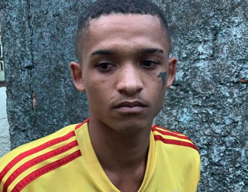 Suspeito de matar comerciante na rua 44, em Goiânia (Foto: Comunicação Social/PC)