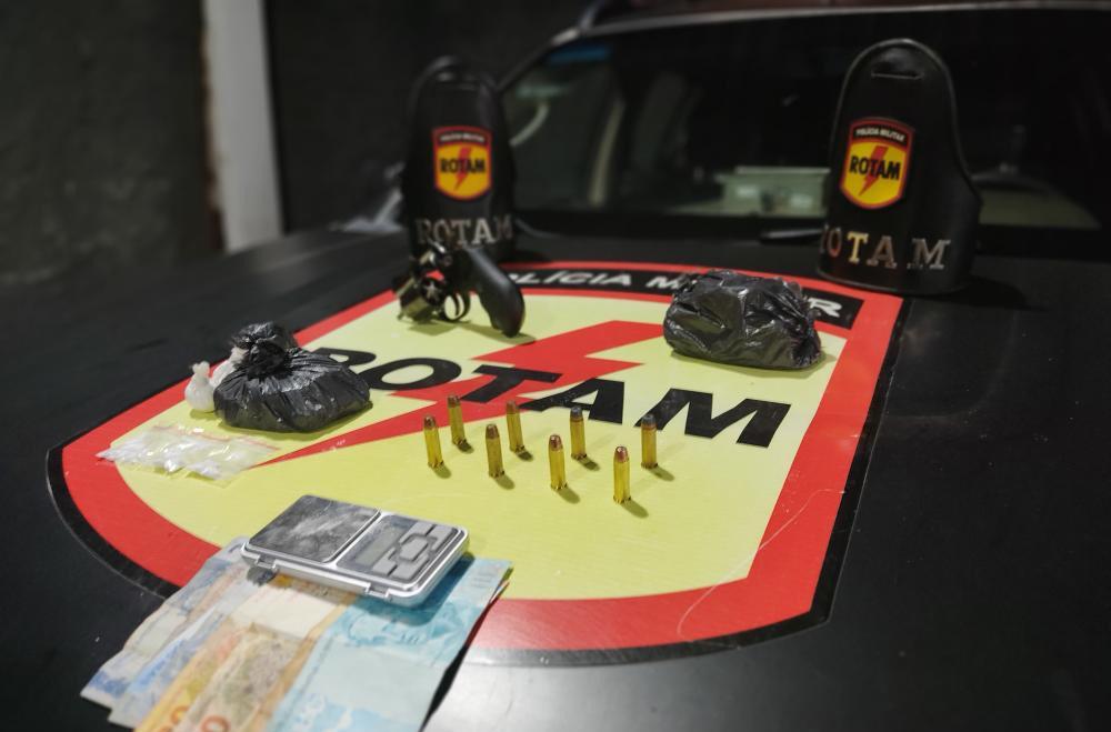 Rotam prende traficante com drogas e arma de fogo em Goiânia - polícia
