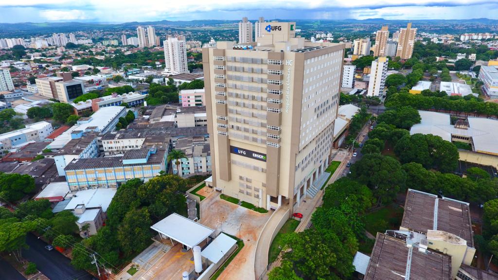 Morre terceiro paciente de Manaus internado no Hospital das Clinicas, em Goiânia (Foto: @giovani_drones)